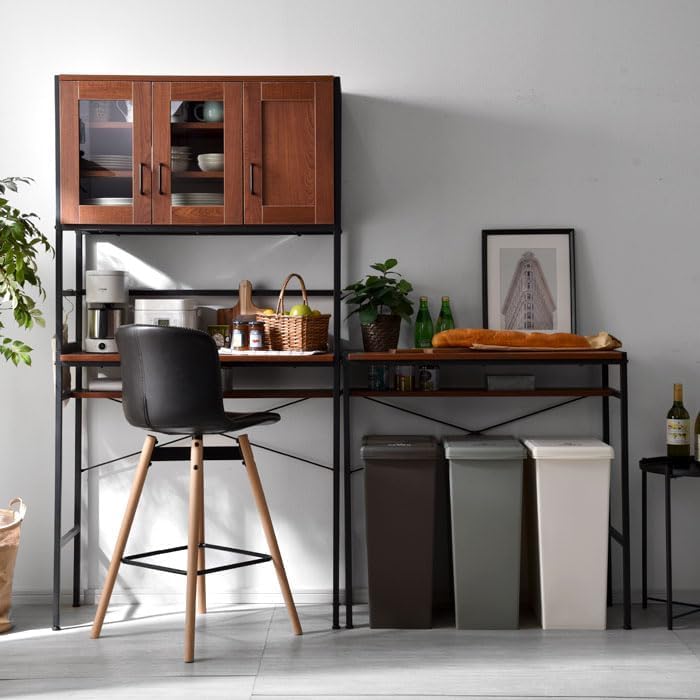 Amazon.co.jp: レンジラック ゴミ箱上ラック ゴミ箱収納